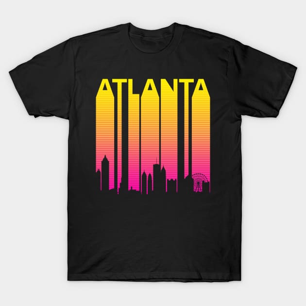 Retro 1980s Atlanta Skyline T-Shirt by GWENT